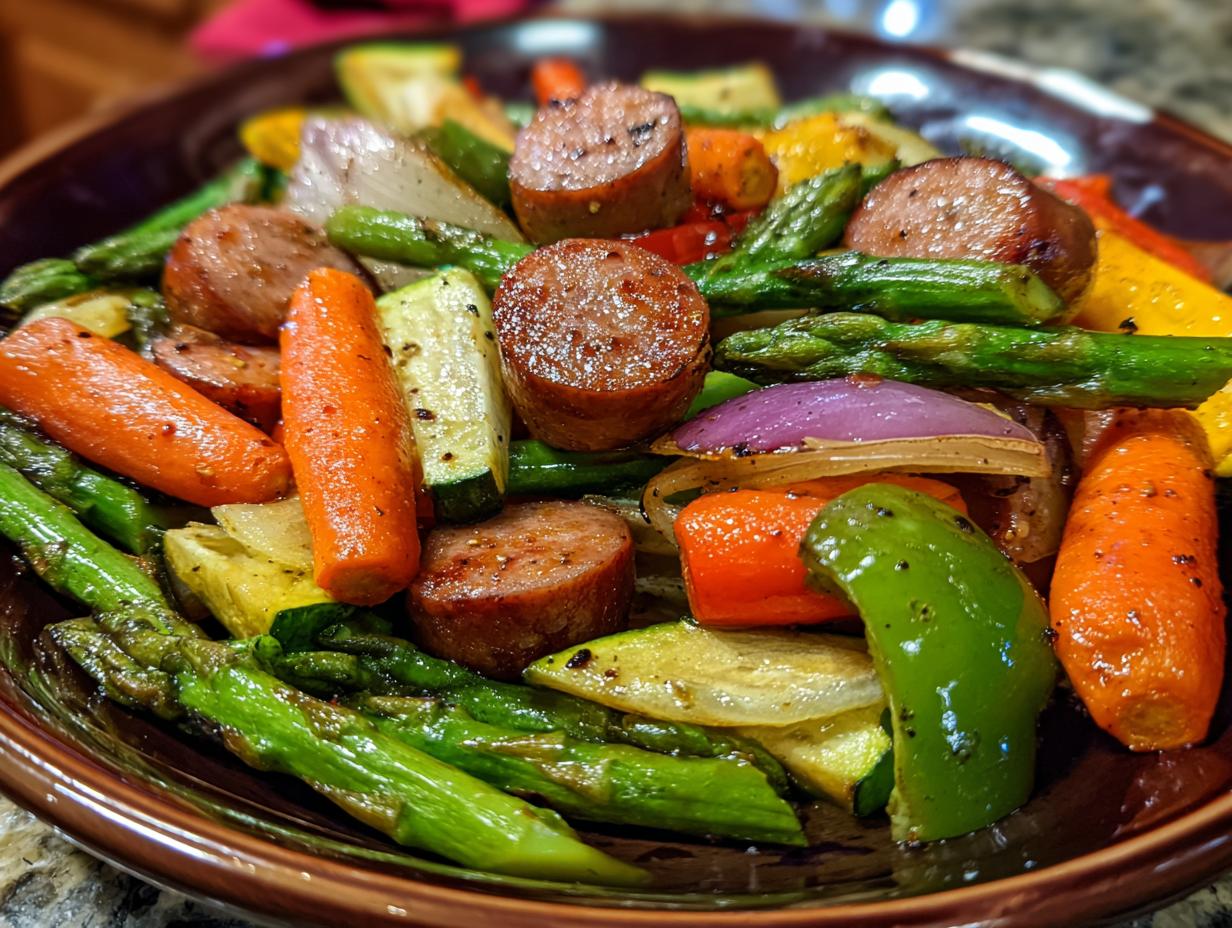 Amazing 10-Minute Air Fryer Chicken Sausage & Veggies 5 10-Minute Air Fryer Chicken Sausage and Veggies - detail 1