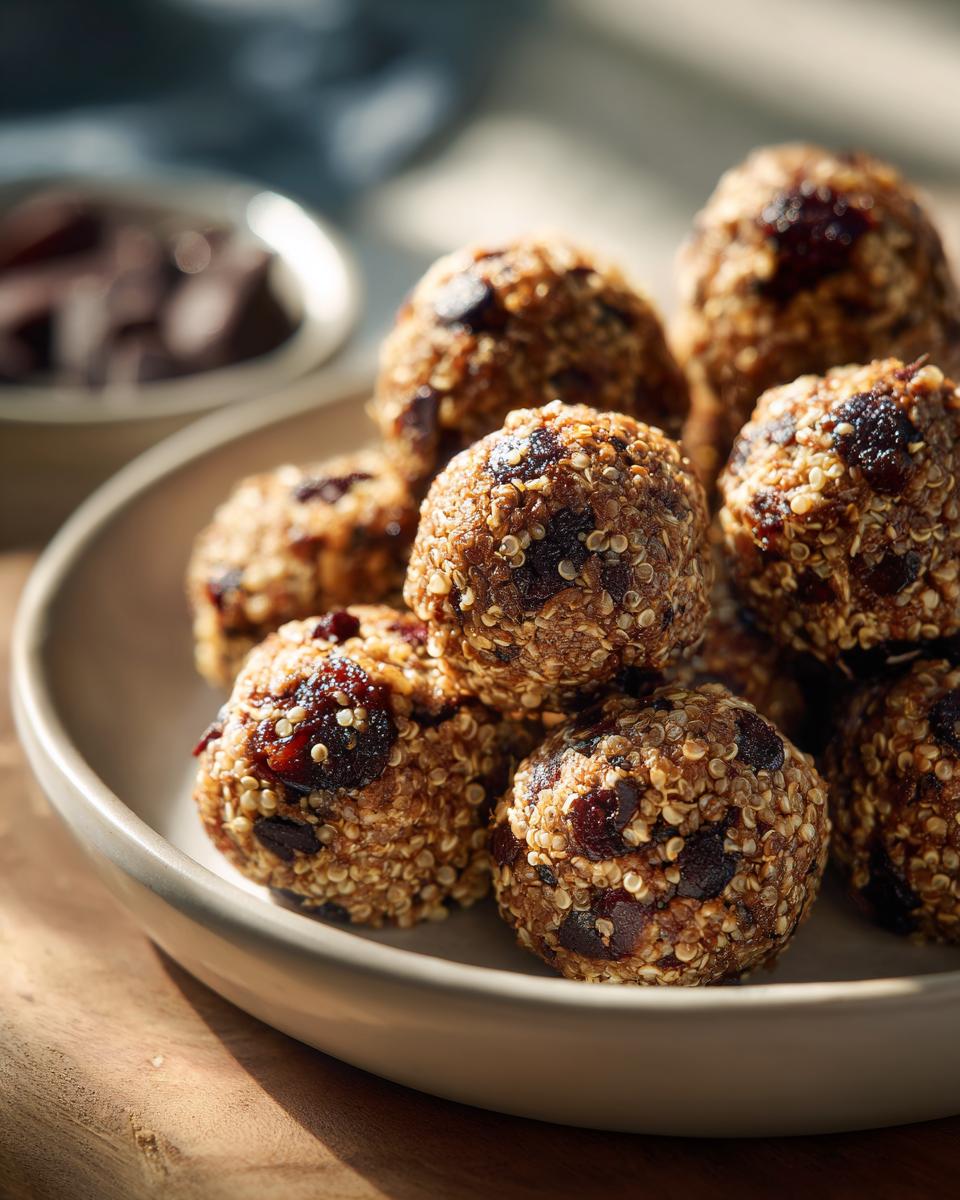 4-Ingredient Dark Chocolate Quinoa Bites - detail 1