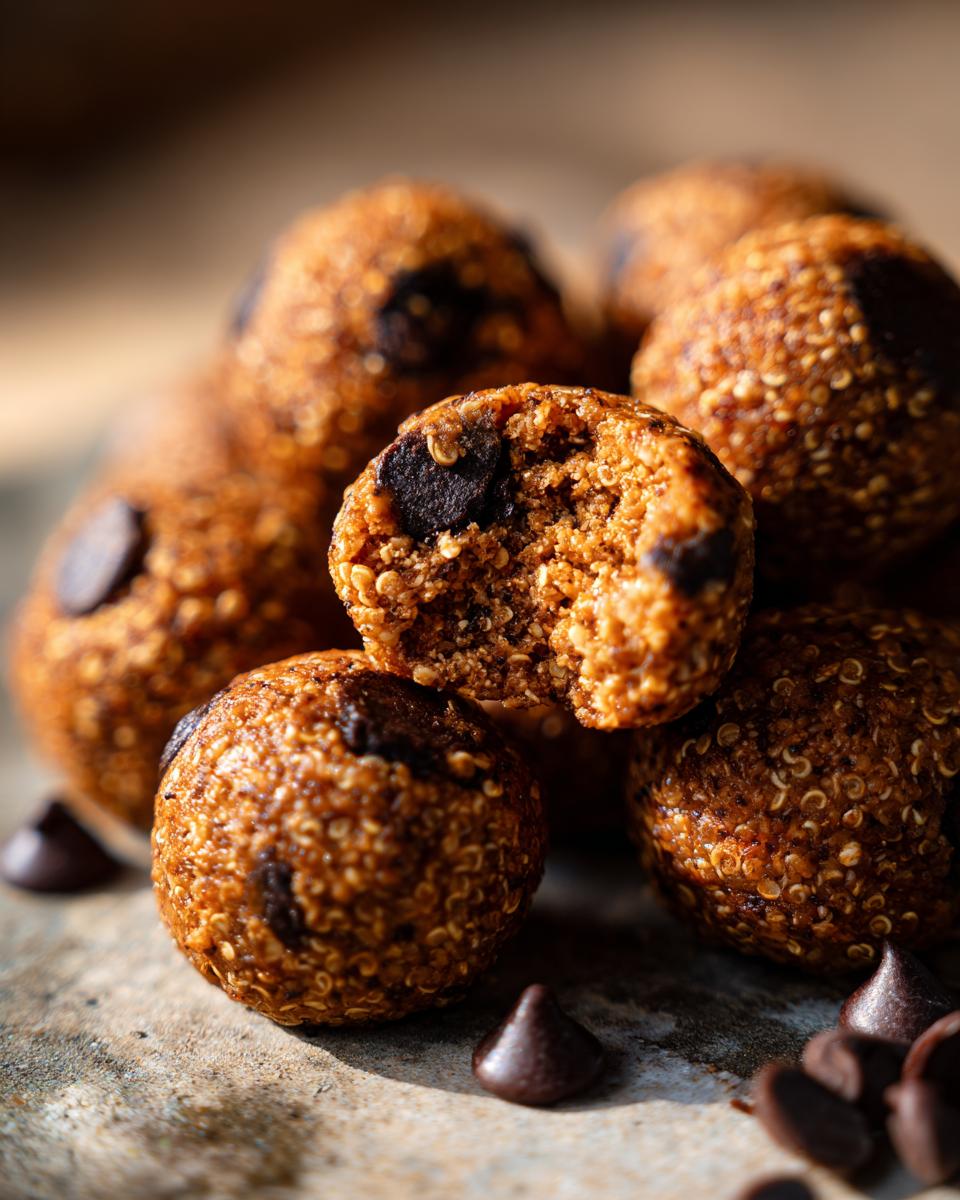4-Ingredient Dark Chocolate Quinoa Bites - detail 3