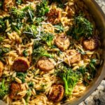 Chicken Sausage Broccoli Orzo Recipe