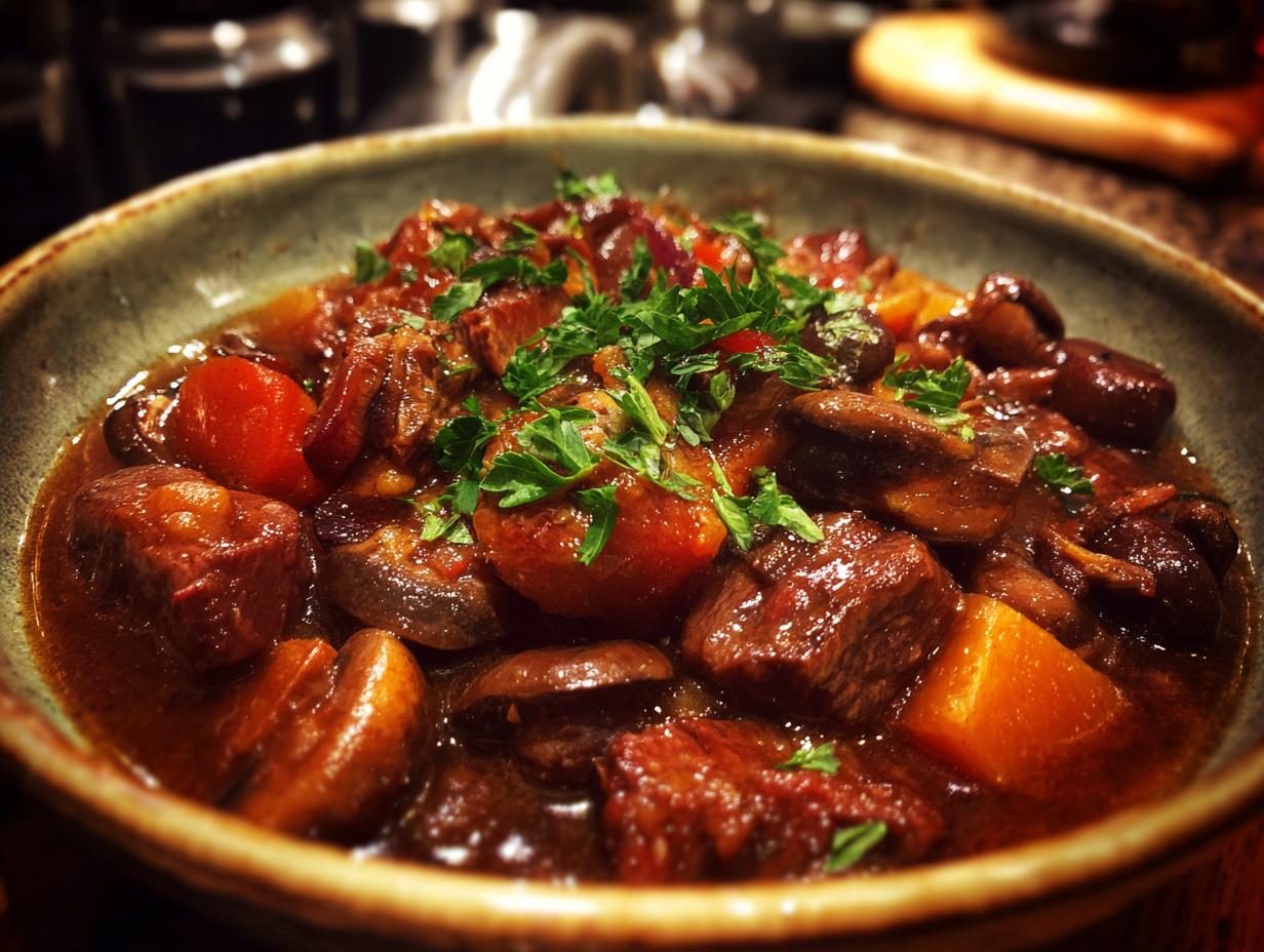 Classic Beef Bourguignon: 3HRS Flavorful Magic 7 Classic Beef Bourguignon Recipe for Cozy Nights - detail 3