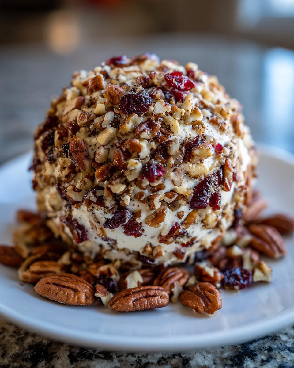 Amazing Cranberry Pecan Cheese Ball: Easy Holiday Hit 4 Cranberry Pecan Cheese Ball: The Holiday Appetizer I Make Every Year for Family Gatherings - detail 1