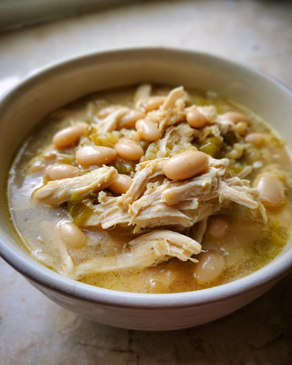 Hearty Creamy White Chicken Chili in Crockpot 7 Creamy White Chicken Chili in the Crockpot - detail 3