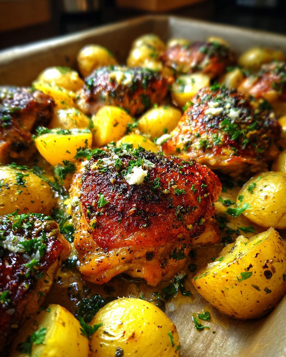 Garlic Parmesan Chicken and Potatoes (One-Pan Dinner) - detail 1