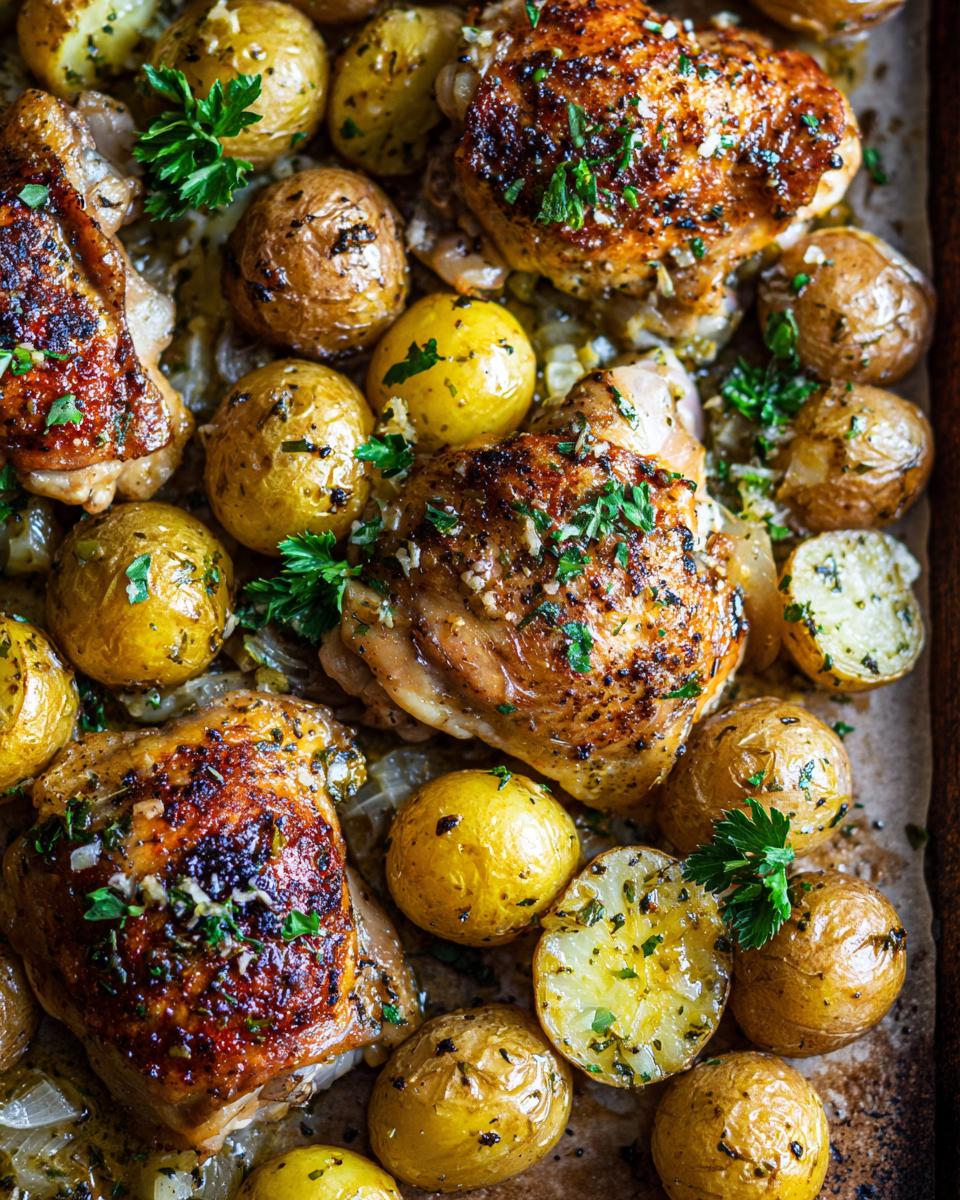 Garlic Parmesan Chicken and Potatoes (One-Pan Dinner) - detail 2