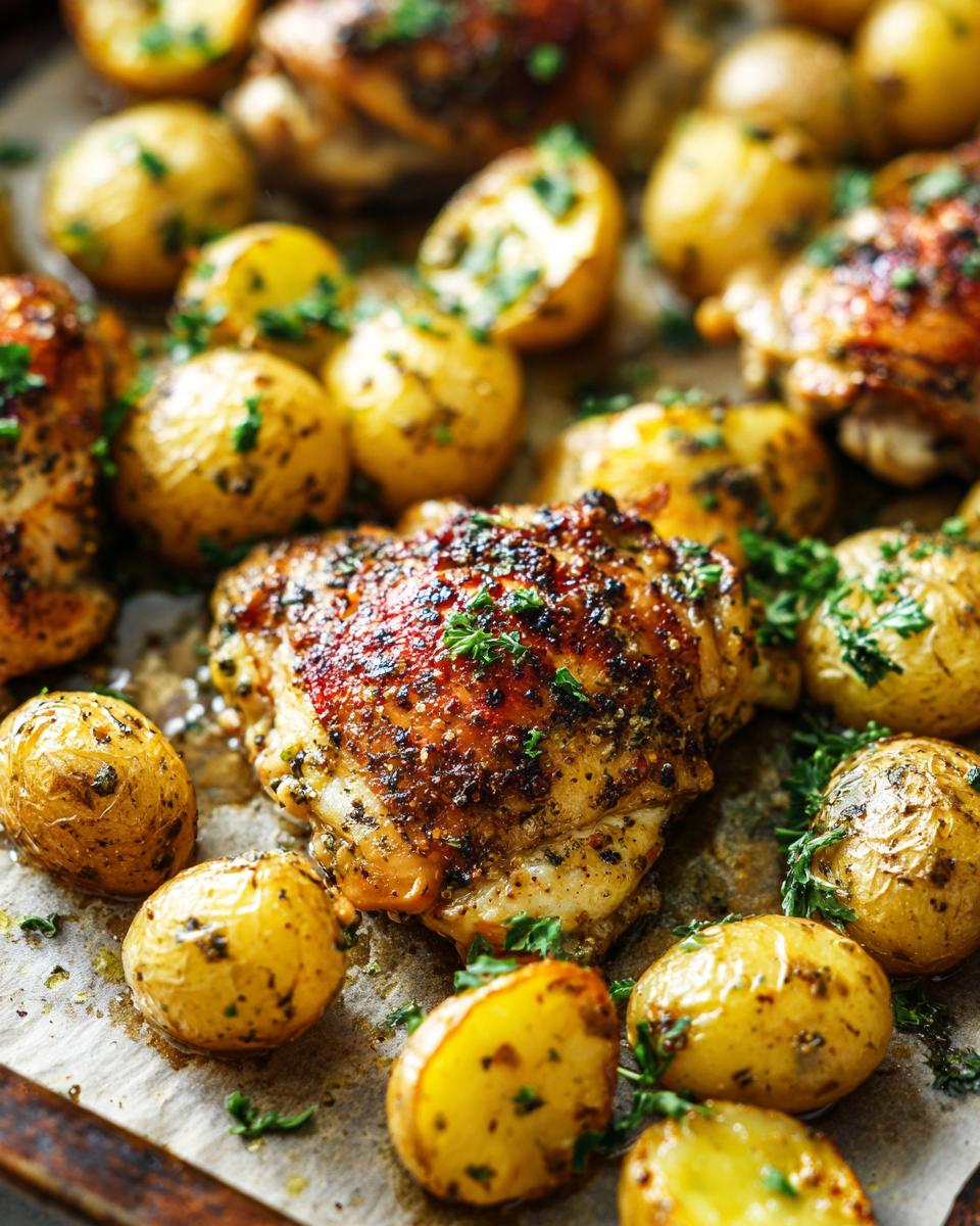 Garlic Parmesan Chicken and Potatoes (One-Pan Dinner) - detail 3