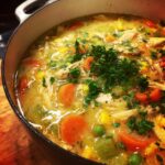 Healthy Chicken Pot Pie Soup for Comfort