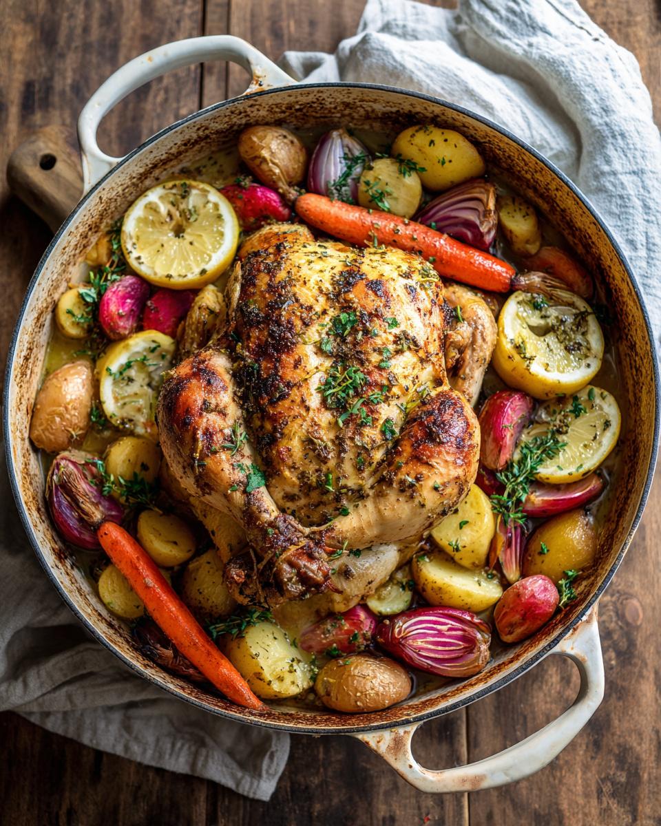 Glorious Lemon Herb Pot Roast Chicken: 1 Perfect Meal 6 Lemon Herb Pot Roast Chicken for Sunday Dinner - detail 2