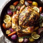 Lemon Herb Pot Roast Chicken for Sunday Dinner