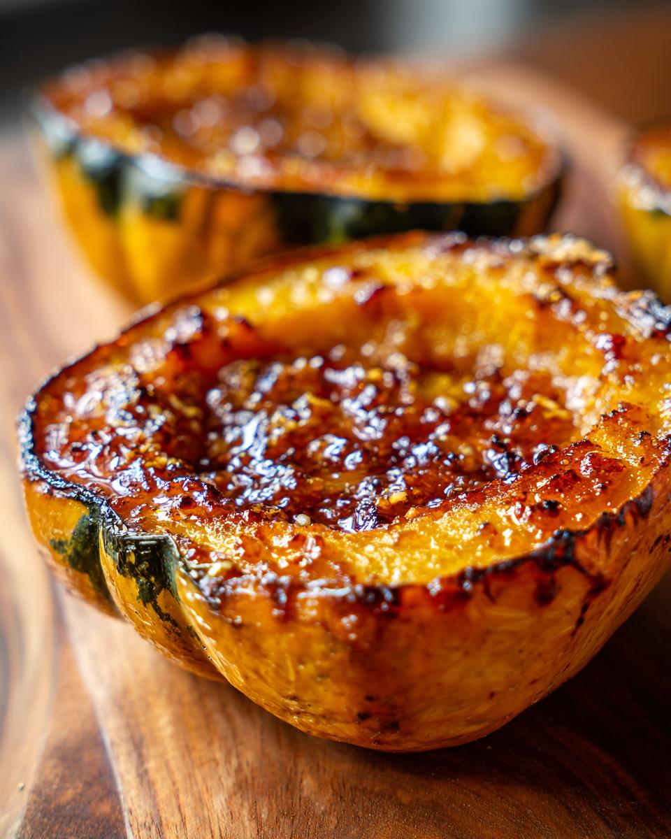 Maple Roasted Acorn Squash Recipe for Fall Dinners - detail 3