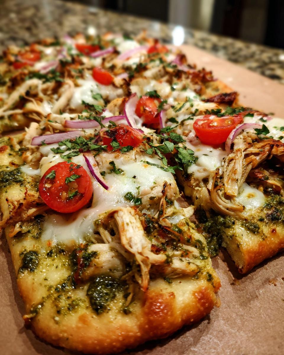Pesto Chicken Flatbread: Easy and Delicious - detail 1