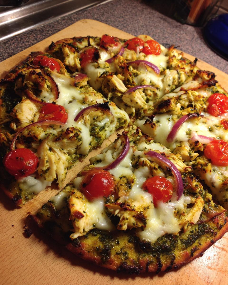 Pesto Chicken Flatbread: Easy and Delicious - detail 3