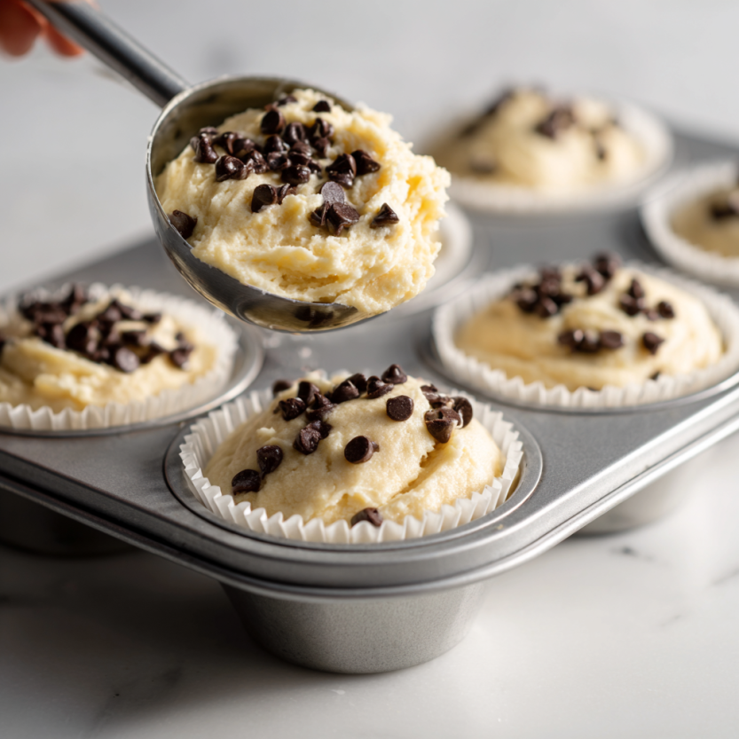 Irresistible Greek Yogurt Muffins: 20 Min Bake 6 Muffin batter in cups before baking