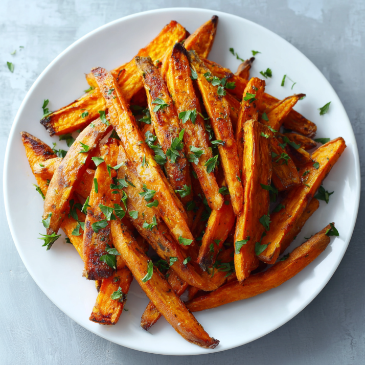Crispy Easy Sweet Potato Fries (Healthy) in 15 8 Baked sweet potato fries in white bowl