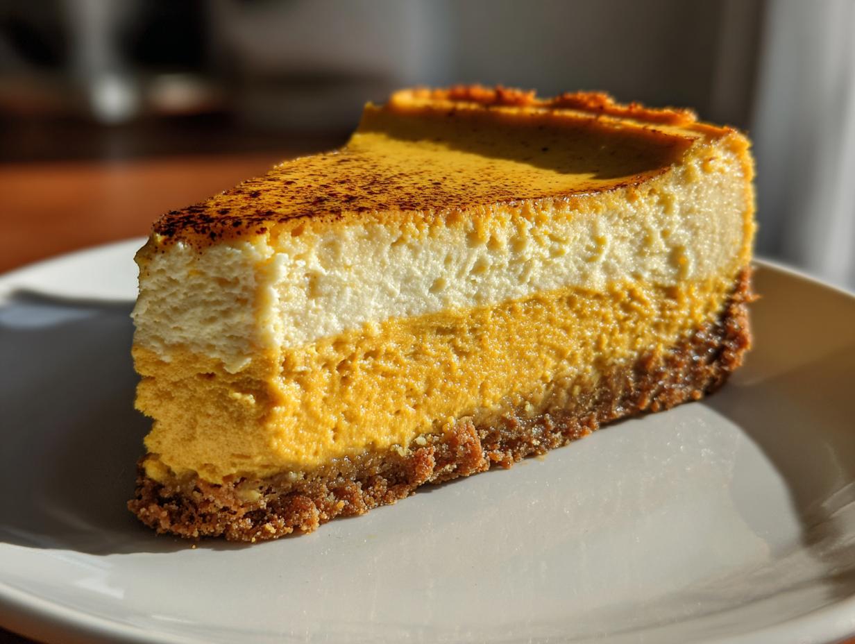 Best EVER Pumpkin Cheesecake Recipe: 1 slice wonder 5 Best EVER Pumpkin Cheesecake Recipe | Lauren's Latest - detail 1