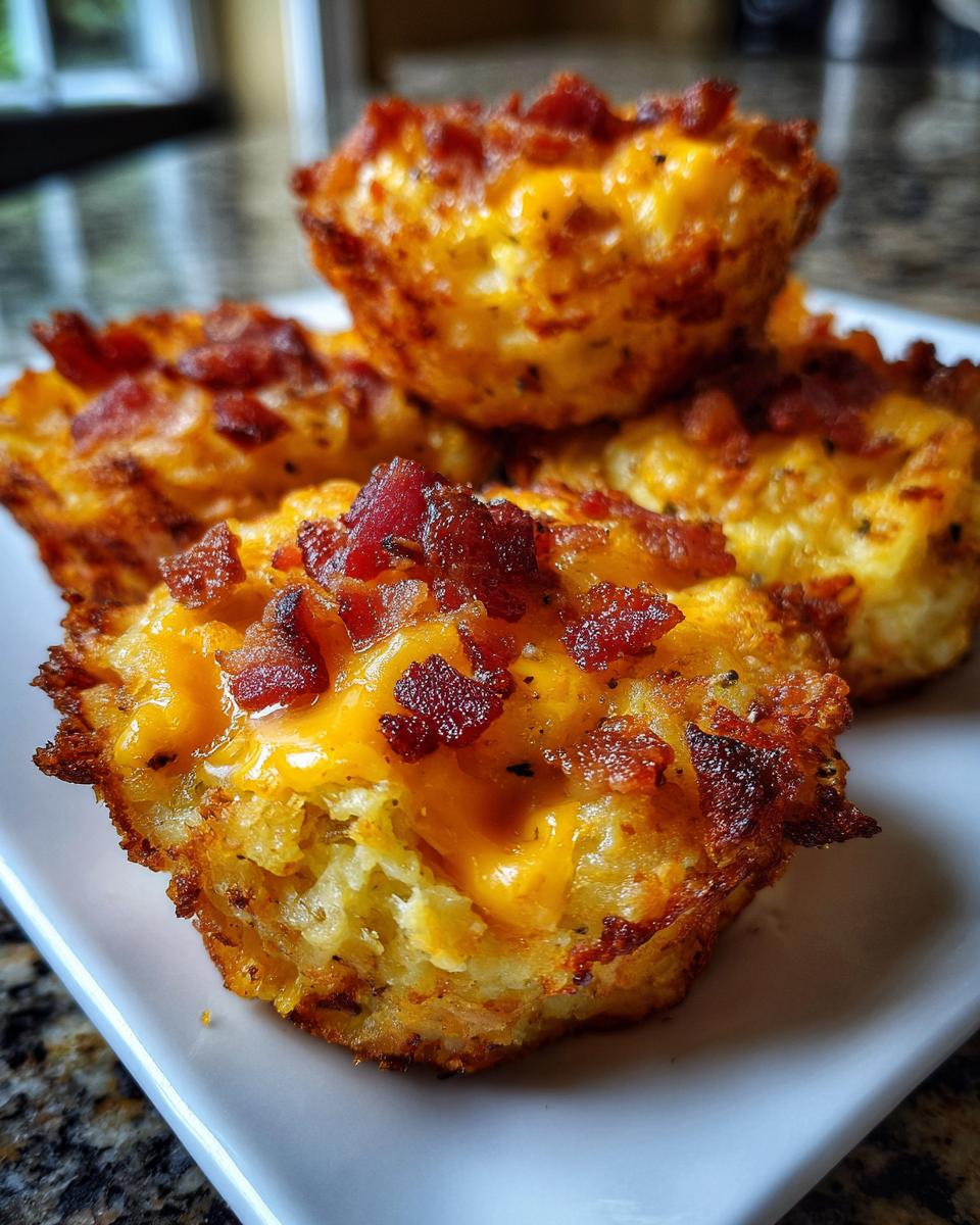 Amazing Cheesy Bacon Tater Tot Cups!