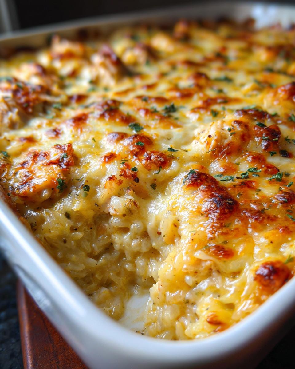 Amazing Comforting Chicken Rice Casserole: 1 Easy Dinner