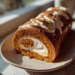 Creamy Pumpkin Spice Roll Cake