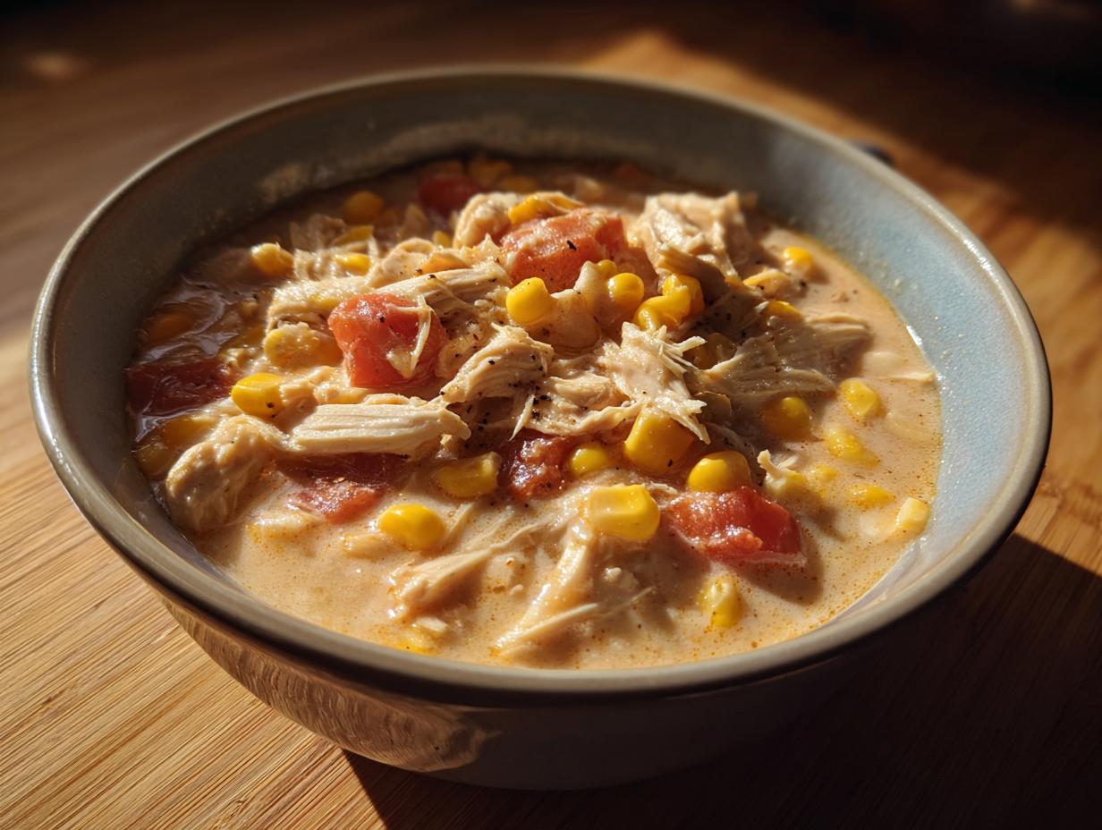 Crockpot Chicken Corn Chowder - detail 2