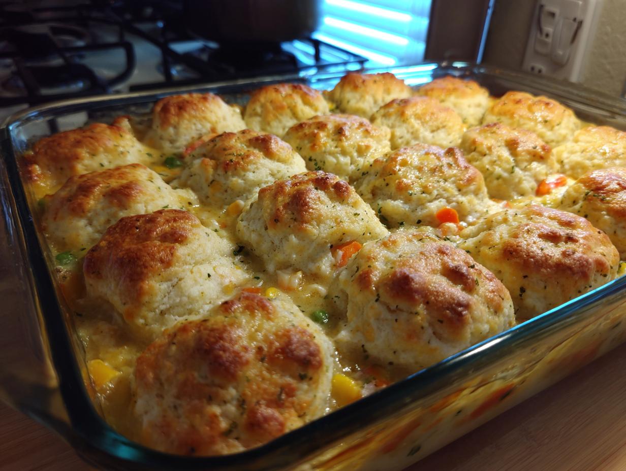 Delicious Chicken Pot Pie 8-Ingredient Winner 5 Delicious Chicken Pot Pie Bubble Up Casserole - detail 2