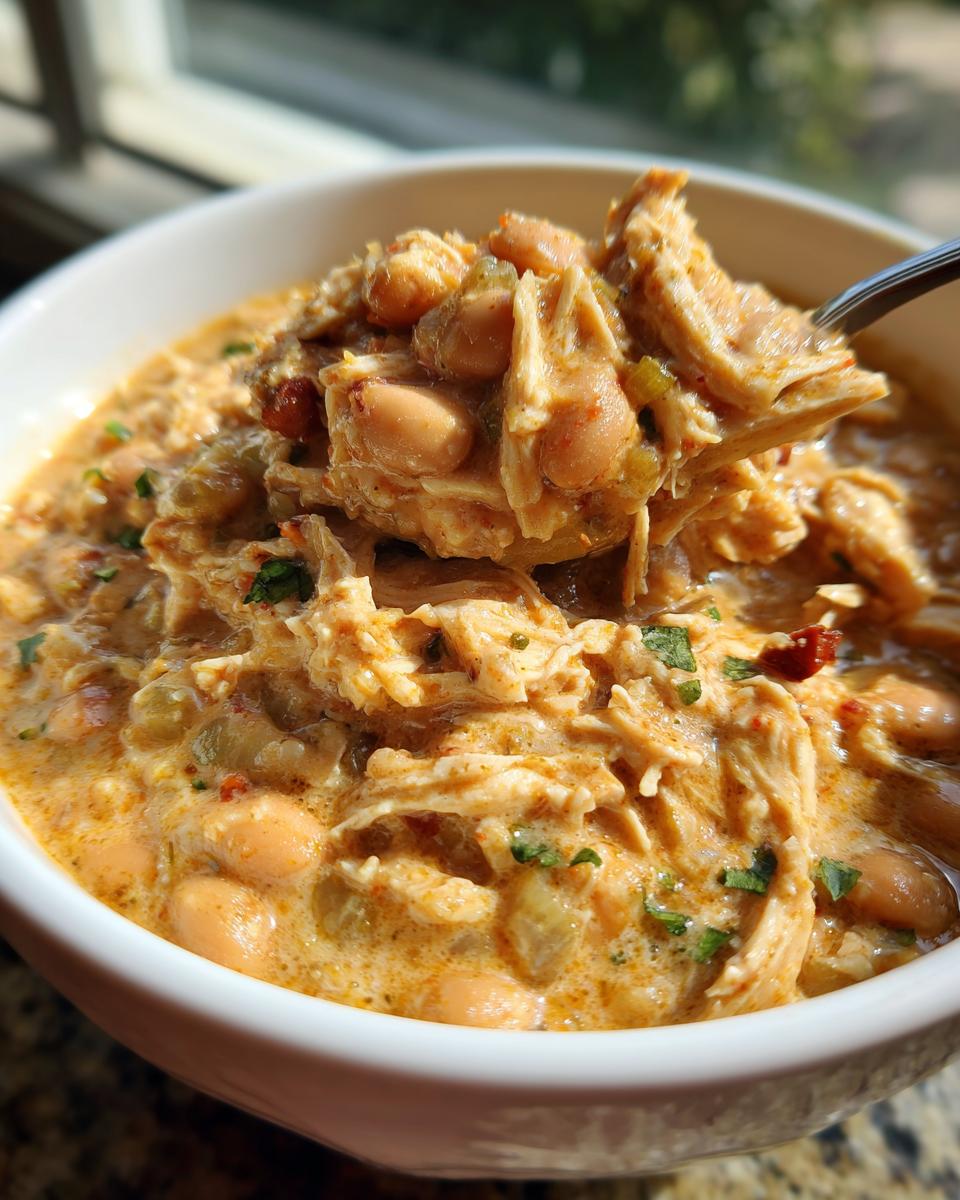 Easy Creamy Crockpot White Chicken Chili: 1 Delicious Bowl 5 Easy Creamy Crockpot White Chicken Chili Recipe - detail 1