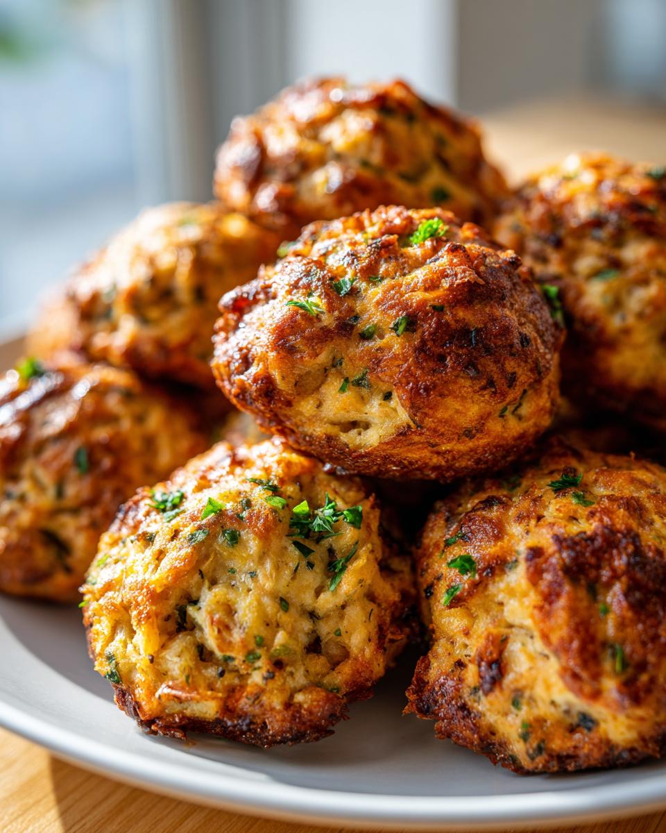 Easy & Tasty Turkey Stuffing Balls: 25 Min Magic
