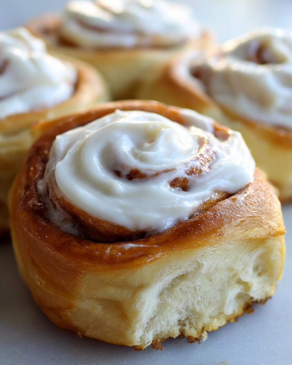 Fluffy Pumpkin Rolls: 1 Dreamy Fall Treat 4 Fluffy Pumpkin Cinnamon Rolls with Cream Cheese Frosting - detail 1