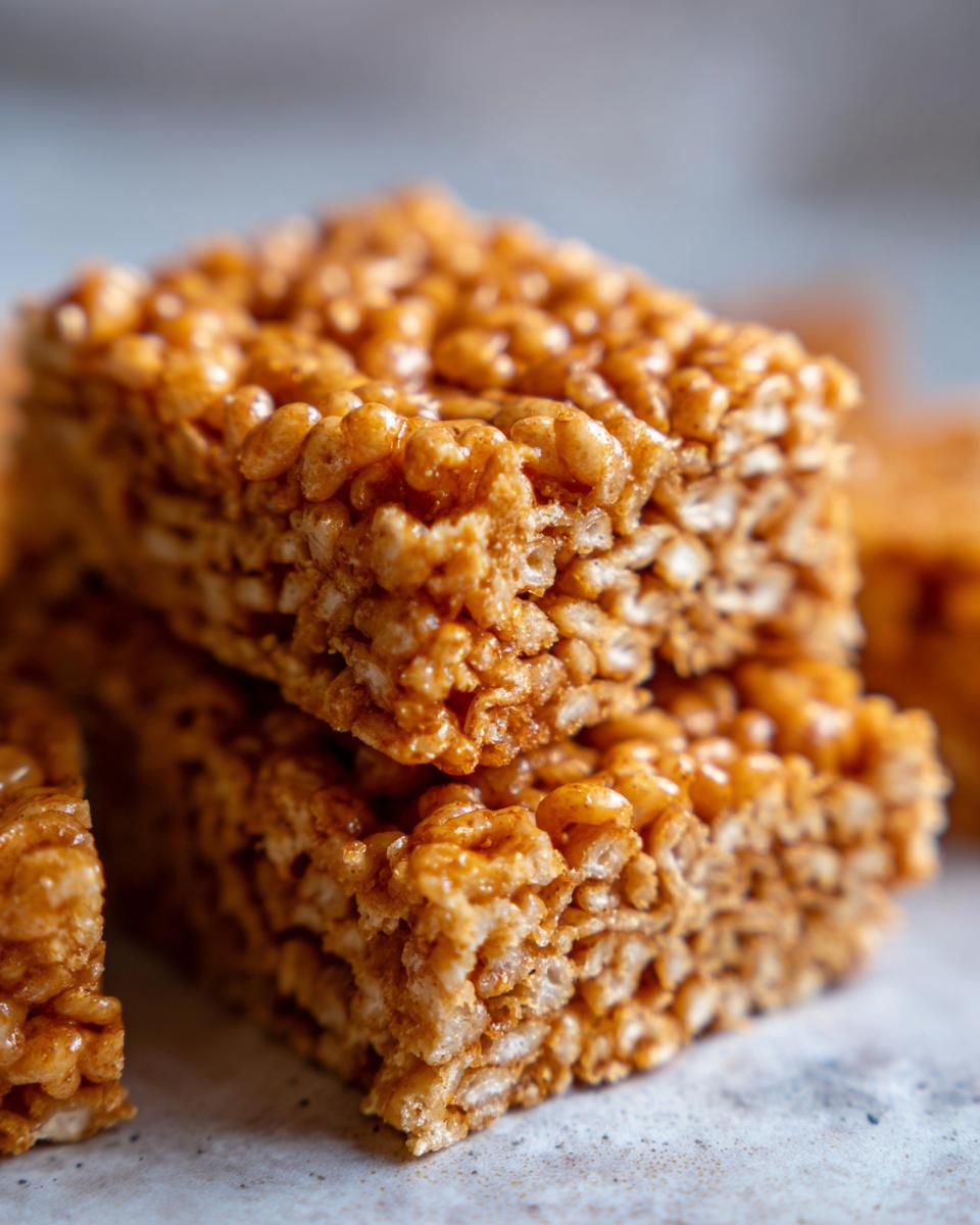 Gingerbread Rice Krispie Treats - detail 1