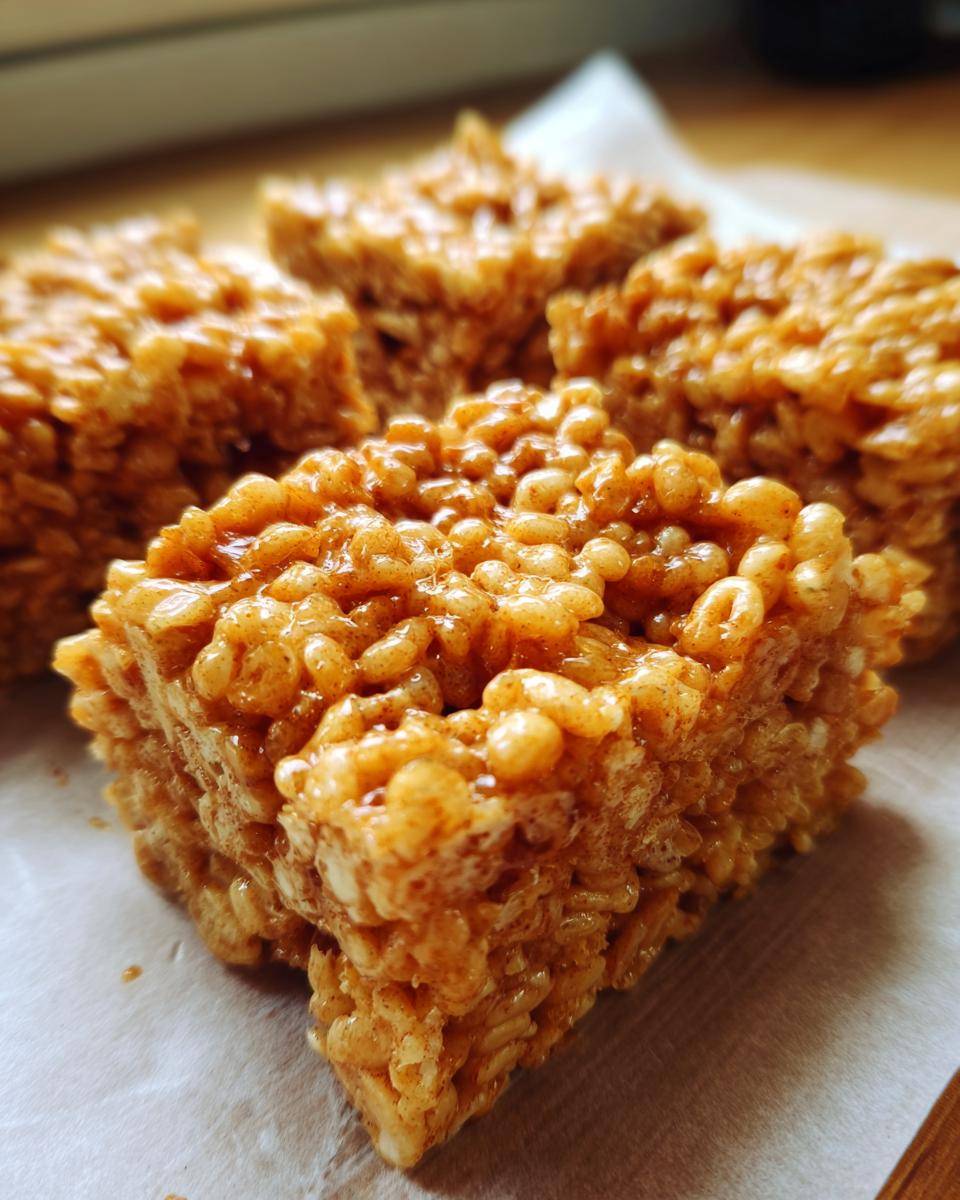 Gingerbread Rice Krispie Treats - detail 2