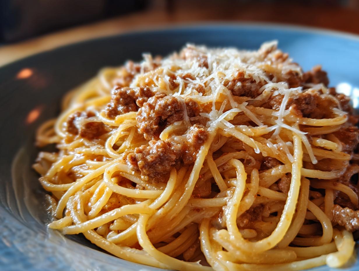 Amazing High Protein Creamy Beef Pasta 6 High Protein Creamy Beef Pasta Recipe for Quick Weeknight Dinners - The Food Journal - detail 2
