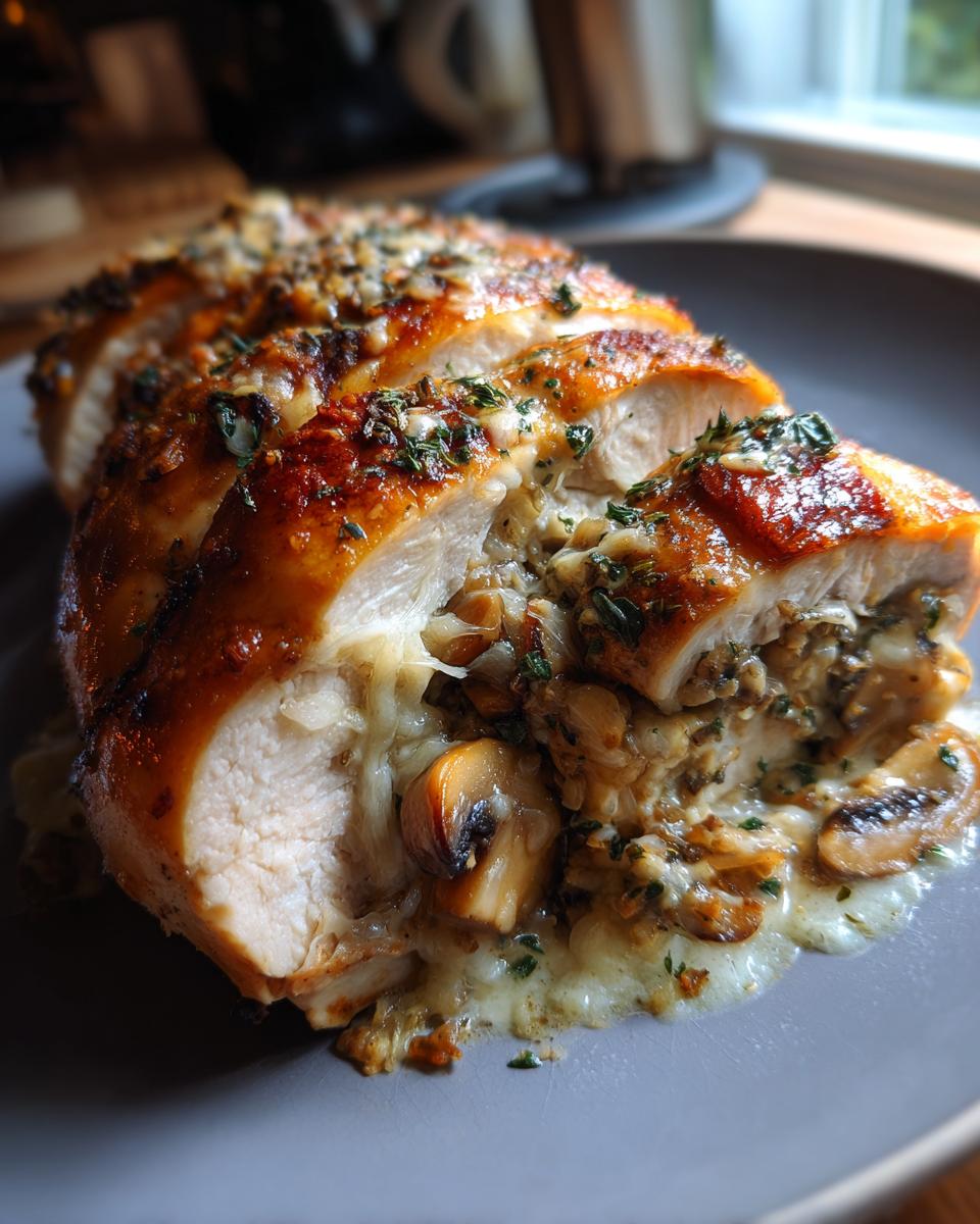 Amazing Mushroom Stuffed Chicken Breast in 30 Minutes 5 Mushroom Stuffed Chicken Breast - Quick and Easy - detail 2