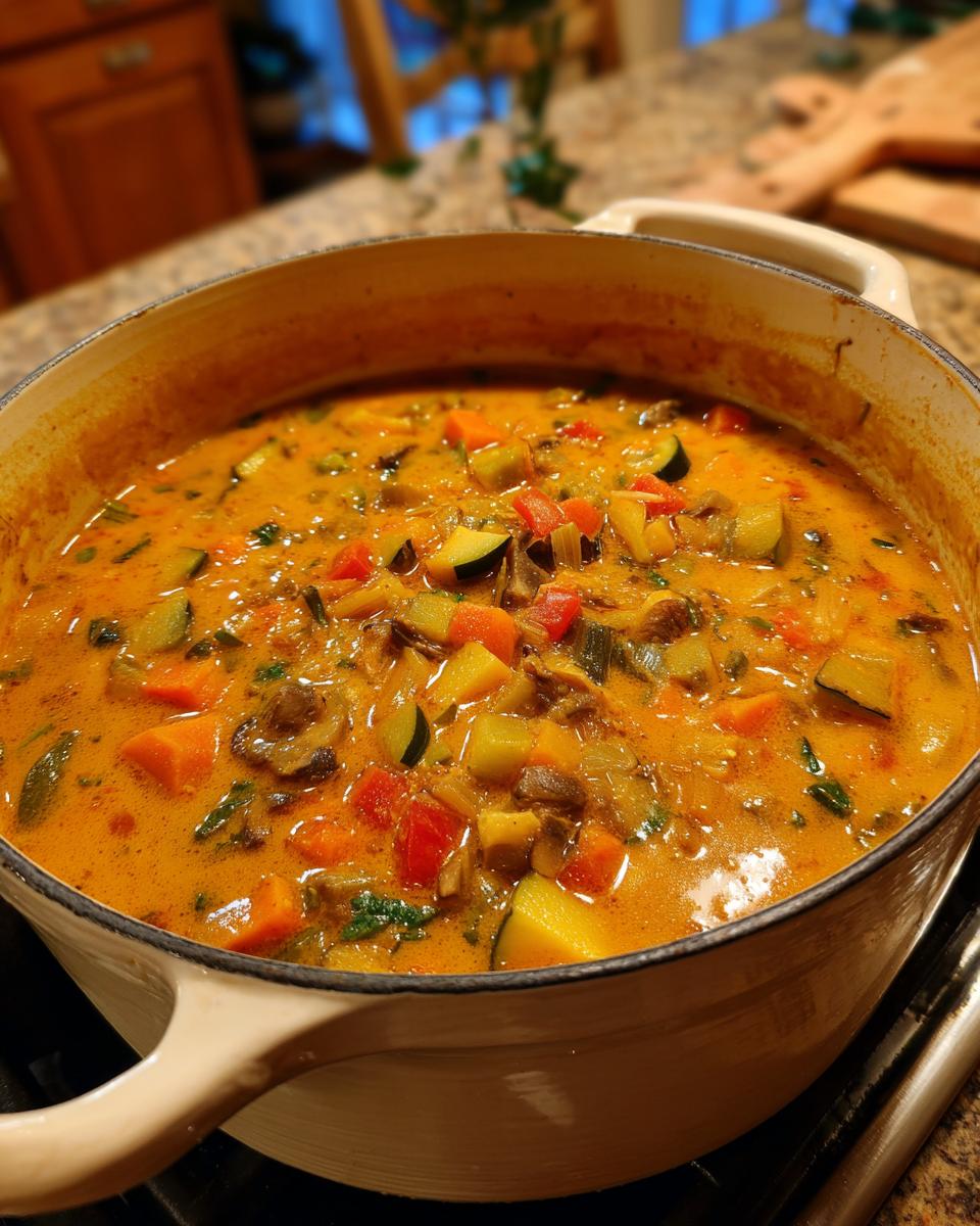 One-Pot Creamy Vegetable Soup: So Comforting 5 One-Pot Creamy Vegetable Soup - It's All Good Vegan - detail 2