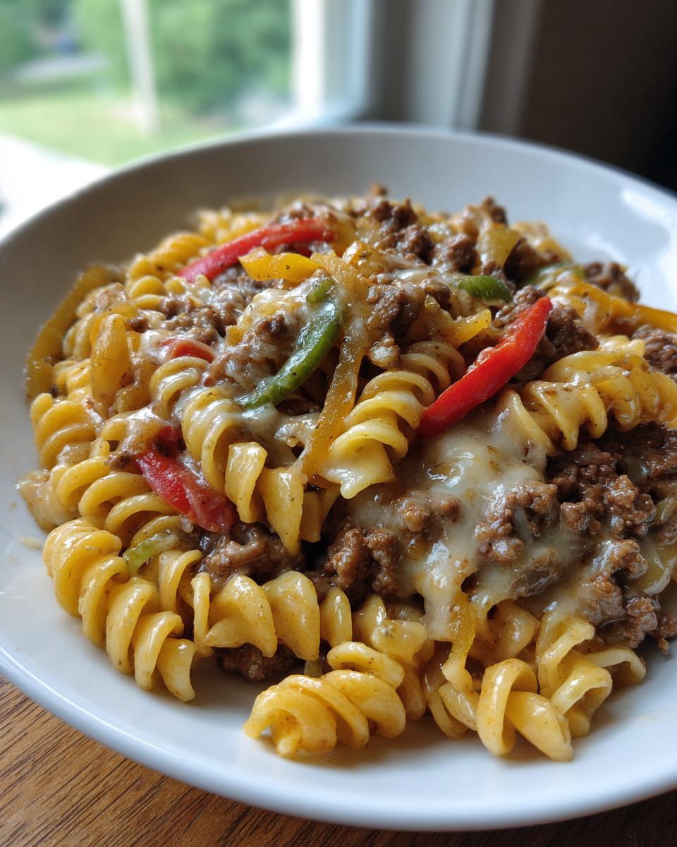 One-Pot Philly Cheesesteak Pasta - detail 1