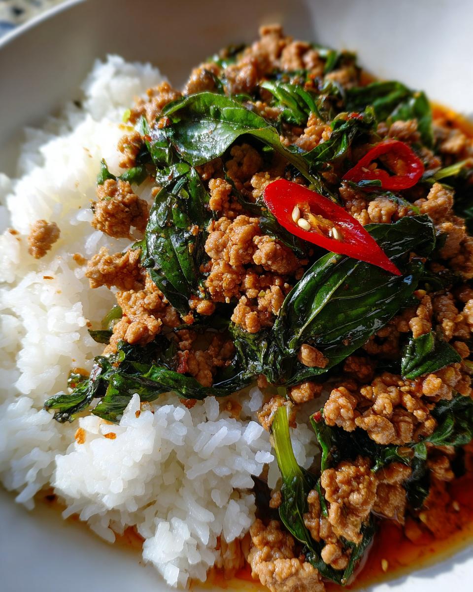 One-Pot Thai Basil Chicken: 20 Min Flavor Explosion 4 One-Pot Thai Basil Chicken (Pad Krapow) - detail 1