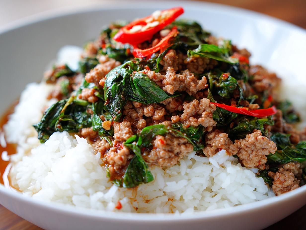One-Pot Thai Basil Chicken: 20 Min Flavor Explosion 5 One-Pot Thai Basil Chicken (Pad Krapow) - detail 2