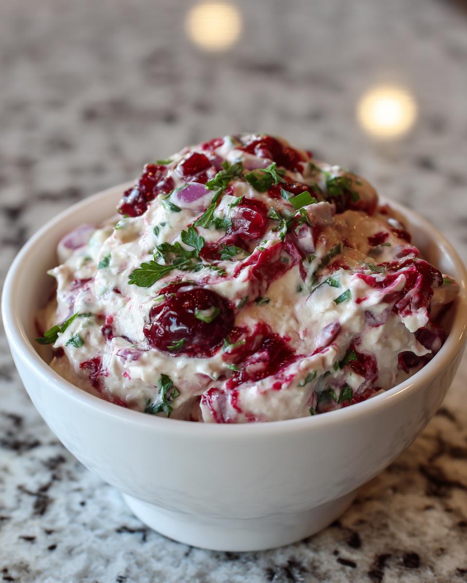 Fantastic 4-Ingredient Cranberry Jalapeno Cream Cheese Dip