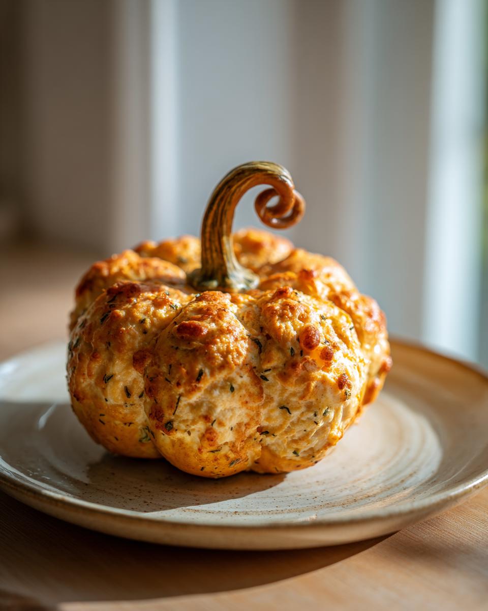 Pumpkin Shaped Cheese Ball - detail 2