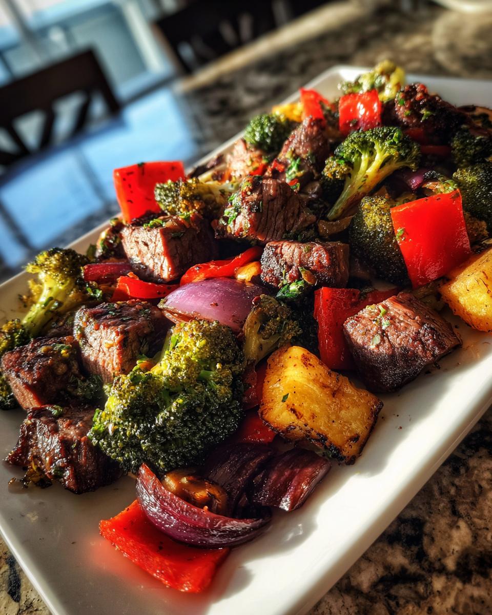 Sheet Pan Chimichurri Steak & Veggies - detail 2