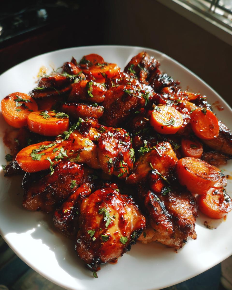 Sheet Pan Honey-Sriracha Chicken: 30-Min Dinner Magic 4 Sheet Pan Honey-Sriracha Chicken & Carrots - detail 1