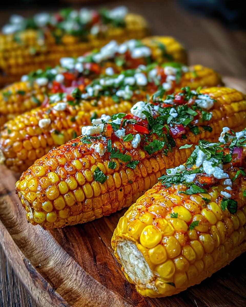Spicy Cajun Corn: 1 Amazing Flavor Burst 5 Spicy and Creamy Cajun Corn on the Cob with Zesty Toppings - Mellie Recipes - detail 1