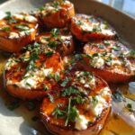 Sweet Potato Recipes: Honey Feta Sweet Potato Rounds