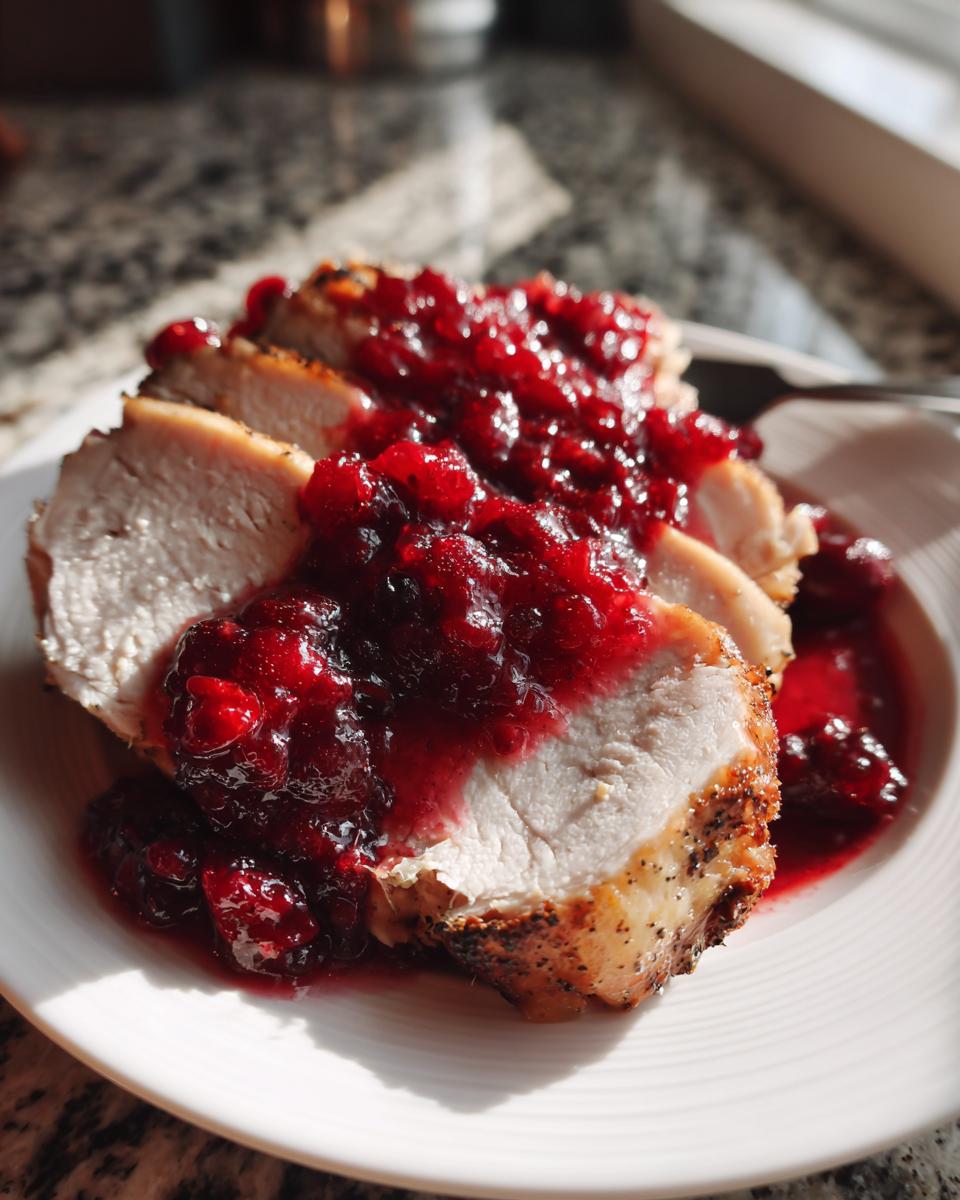 Easy Turkey Breast Thanksgiving: 1 Perfect Bake 5 Turkey Breast with Cranberry Orange Sauce | Easy Holiday Dinner Recipe - detail 1
