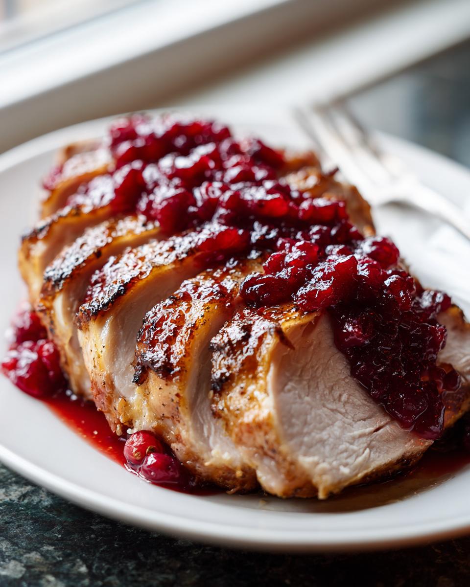 Easy Turkey Breast Thanksgiving: 1 Perfect Bake 6 Turkey Breast with Cranberry Orange Sauce | Easy Holiday Dinner Recipe - detail 2