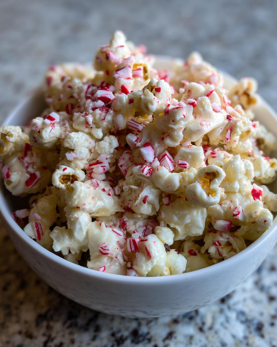 White Chocolate Peppermint Popcorn - detail 1