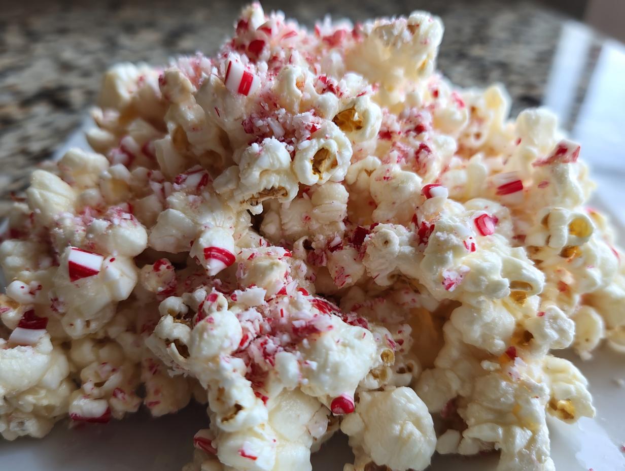 White Chocolate Peppermint Popcorn - detail 2