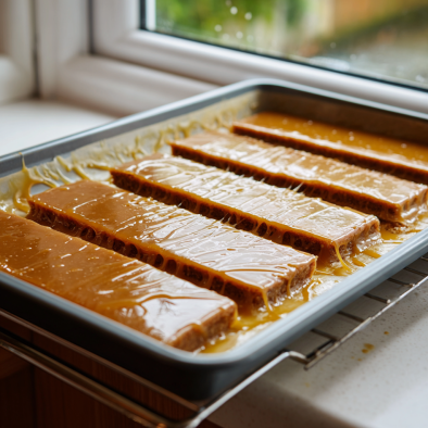 Irresistible Salted Caramel Apple Bars: 3 Perfect Fall Hits 6 Apple bars being assembled in baking pan