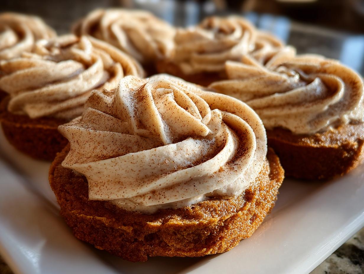 Amazing soft pumpkin cookies: 12 delicious bites 5 soft pumpkin cookies with cinnamon frosting - detail 2