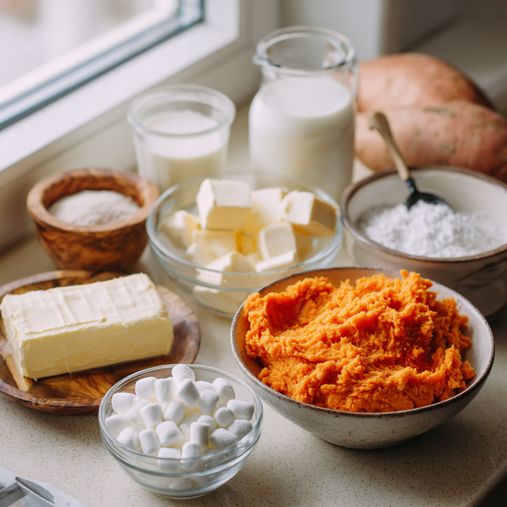 Perfect Sweet Potato Casserole with Marshmallows 5 Ingredients for sweet potato casserole