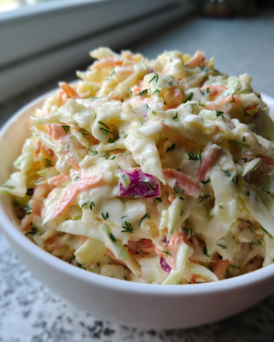 5 Minute **Coleslaw Recipe** That's Simply Delicious! 4 A Traditional Coleslaw Recipe with creamy coleslaw dressing in 5 minutes! This basic coleslaw recipe is … | Coleslaw recipe easy, Best coleslaw recipe, Slaw recipes - detail 1