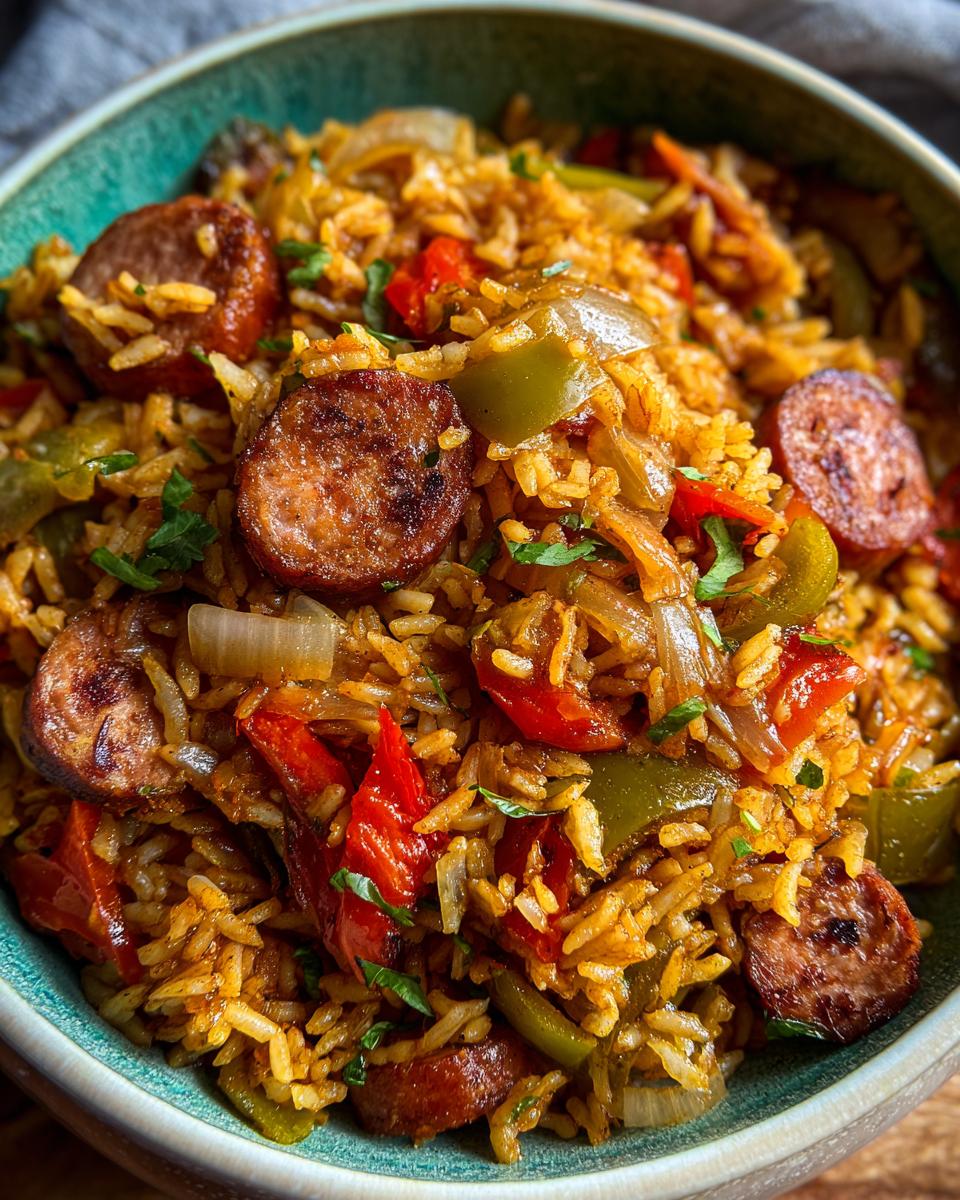 Cajun Sausage and Rice Skillet: 30-Minute Delight! 5 Cajun Sausage and Rice Skillet (One-Pan Dinner in 30 minutes!) - detail 2
